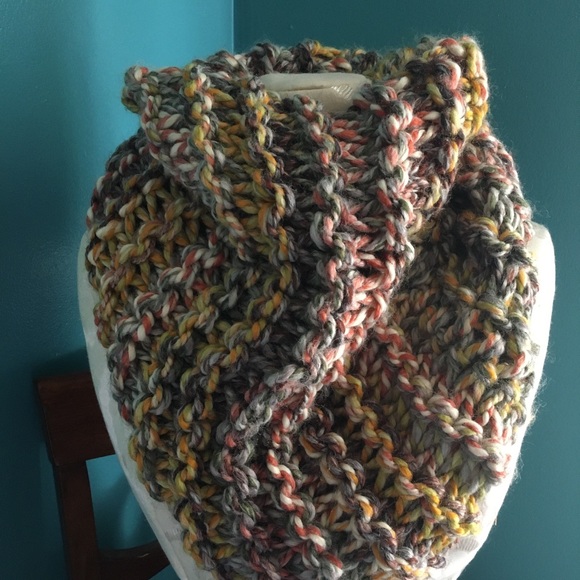 Handmade Multicolored Infinity Scarf - Picture 3 of 3